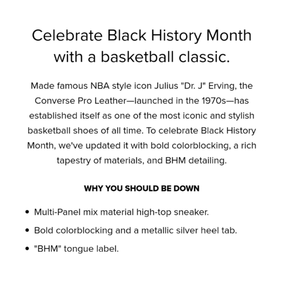 Converse Pro Leather Black History Month Sneakers - Picture 2 of 9
